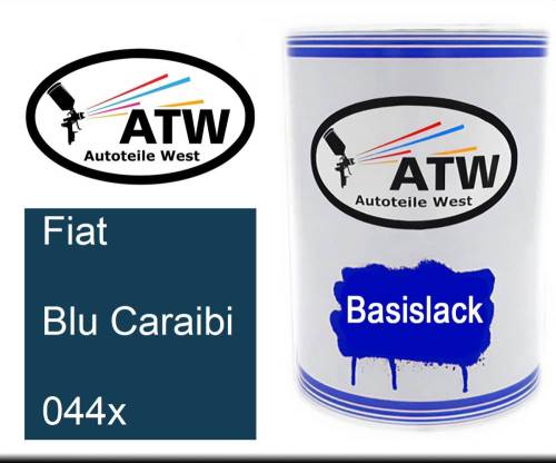 Fiat, Blu Caraibi, 044x: 500ml Lackdose, von ATW Autoteile West.